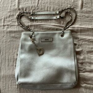 DKNY Leather Chain Strap Shoulder Bag